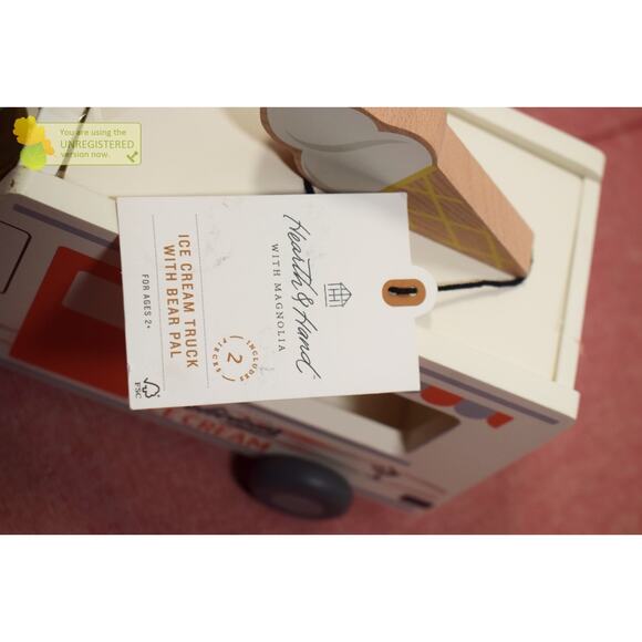 Hearth & Hand with Magnolia Toy Ice Cream Truck with Bear Pal - Picture 7 of 8